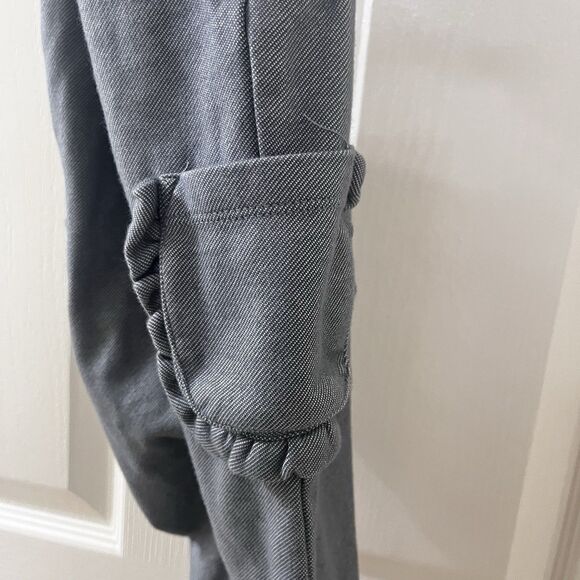 Milkbarn Denim Ruffle Overalls Girls Size 12-18 Months - Picture 7 of 13